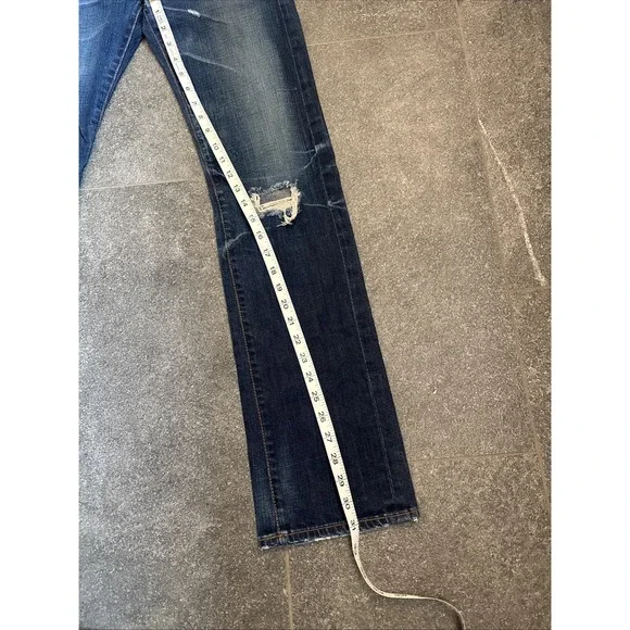 Adriano Goldschmied Jeans Womens 25 R Blue Tomboy Boyfriend Dark Wash Denim - Picture 11 of 16